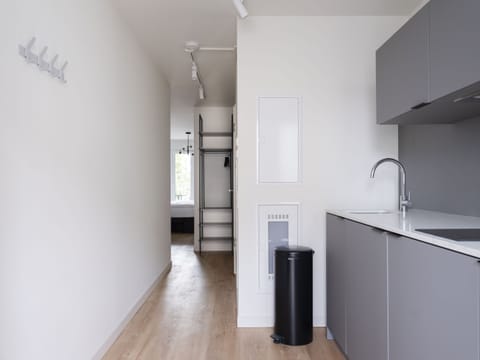 Studio | Private kitchen | Fridge, microwave, stovetop, coffee/tea maker