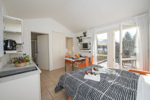 Spacious living area with sofa bed