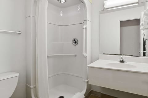 Room, 2 Double Beds, Non Smoking | Bathroom | Shower, free toiletries, towels