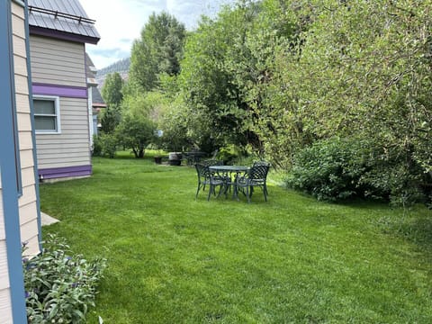 Summer exterior - backyard with outdoor seating