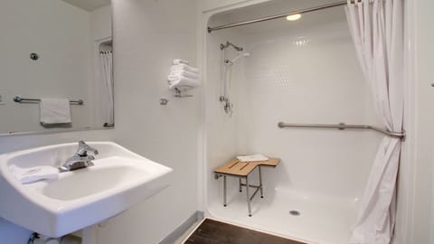 Standard Room, 1 Queen Bed, Accessible, Non Smoking | Accessible bathroom