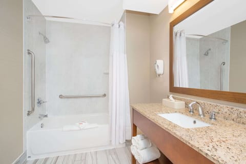 Studio Suite, 1 King Bed, Accessible, Non Smoking (Mobility) | Bathroom | Eco-friendly toiletries, hair dryer, towels