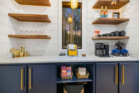 Enjoy a morning espresso in our stylish kitchen