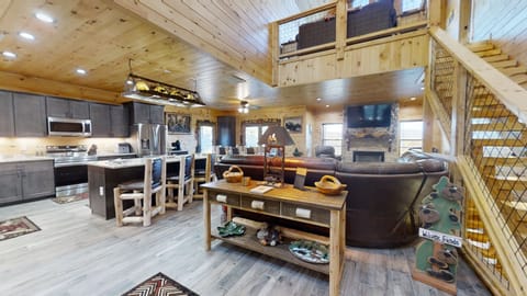 Indoors, Hardwood, House, Loft, Kitchen