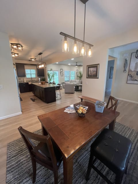 Dining, Kitchen, and Living