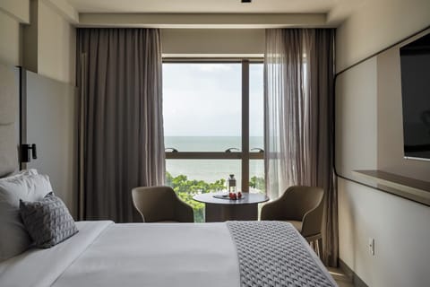 Superior Double Room, Sea View | Premium bedding, minibar, in-room safe, individually decorated