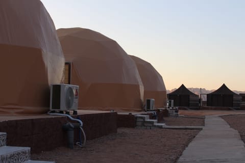 Outdoor banquet area