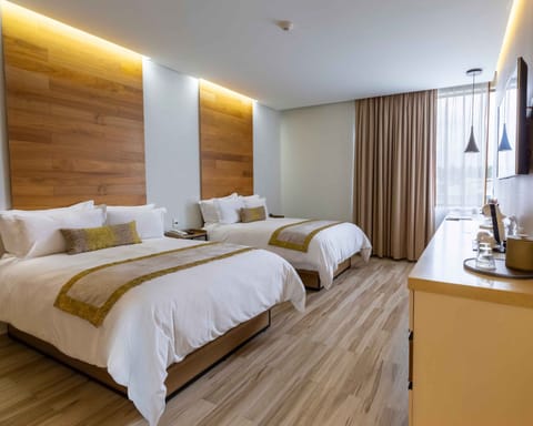 Standard Double Room, 2 Double Beds | Premium bedding, down comforters, in-room safe, desk