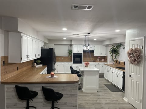 Large kitchen with Island and plenty of room for entertaining