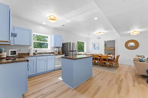 Lots of room to setup food or make meals so everyone can enjoy!