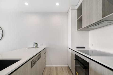 Deluxe Apartment | Private kitchen | Full-size fridge, microwave, oven, dishwasher