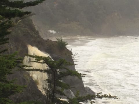 Our own Winter waterfall in Anchor Bay