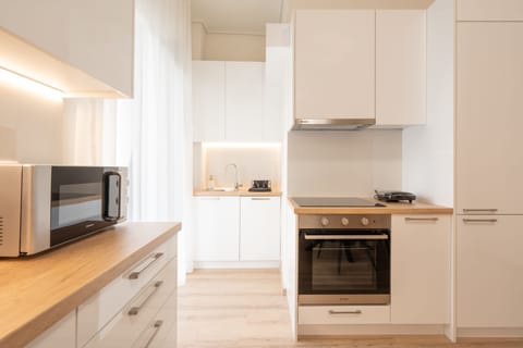 Superior Apartment (Athens Hills A2) | Private kitchen | Fridge, microwave, oven, stovetop