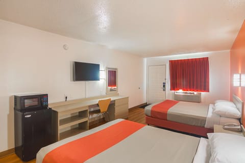 Deluxe Room, 2 Queen Beds, Non Smoking, Refrigerator & Microwave | Free WiFi, bed sheets