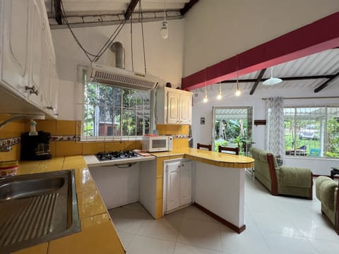Comfort Cabin | Private kitchen | Mini-fridge, microwave, cookware/dishes/utensils