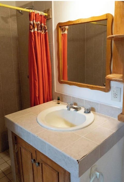 Bathtub, towels, soap, shampoo