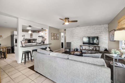 Living room and breakfast nook