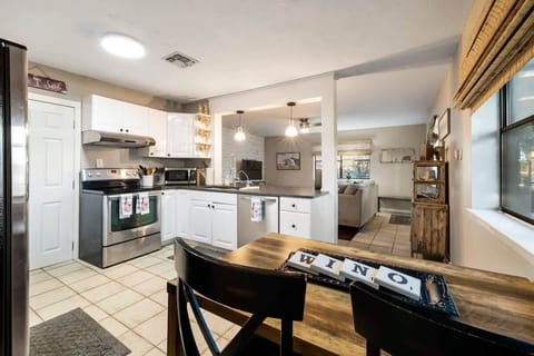 Dining area and kitchen