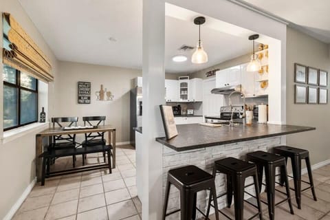 Kitchen and dining area