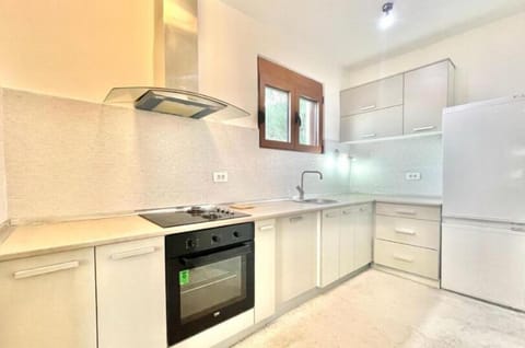 Classic Apartment | Private kitchen | Fridge, oven, stovetop, electric kettle