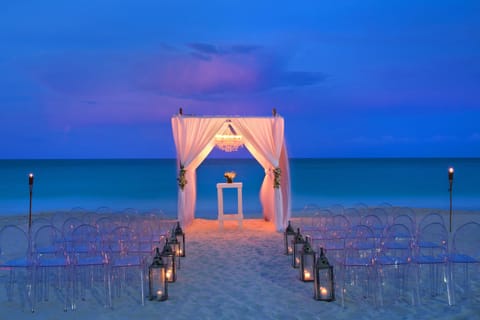 Outdoor wedding area