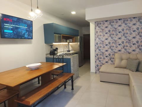 Villa | Private kitchen | Full-size fridge, microwave, oven, stovetop