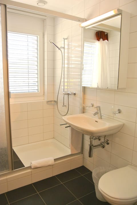 City Apartment | Bathroom | Combined shower/tub, rainfall showerhead, hair dryer, towels