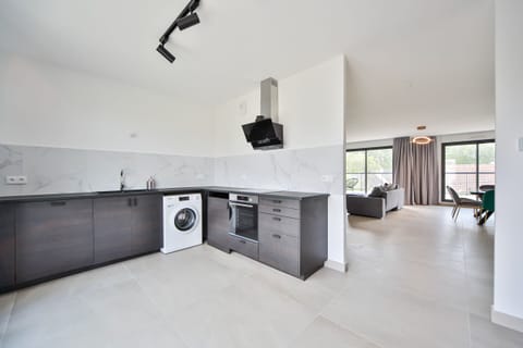 Deluxe Apartment, Balcony | Private kitchen