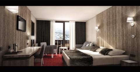 Junior Suite with Ski resort view | Frette Italian sheets, premium bedding, pillowtop beds, in-room safe