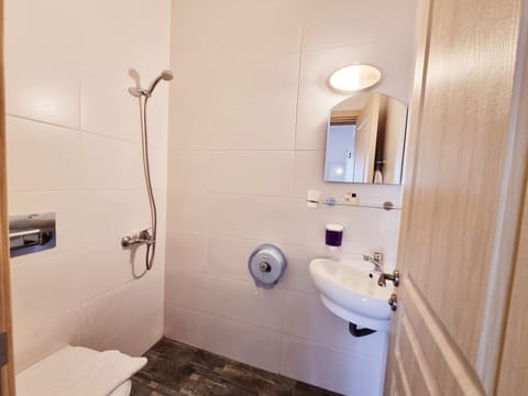 Economy Triple Room | Bathroom | Shower, hair dryer, slippers, towels