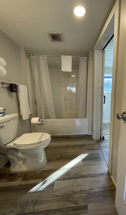 Basic Suite, 1 Bedroom | Bathroom | Shower, rainfall showerhead, free toiletries, hair dryer