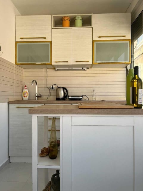 Family Apartment | Private kitchen | Fridge, stovetop, cookware/dishes/utensils, dining tables