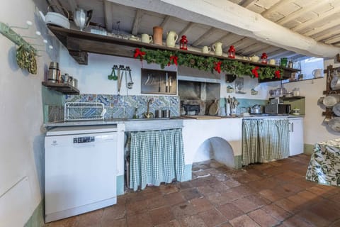 Villa | Private kitchen | Full-size fridge, microwave, oven, dishwasher