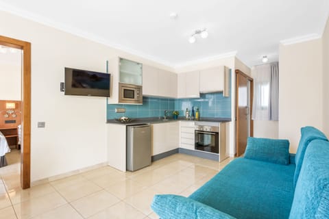 Superior Apartment, 1 Bedroom | Living area | 24-inch LED TV with satellite channels, TV