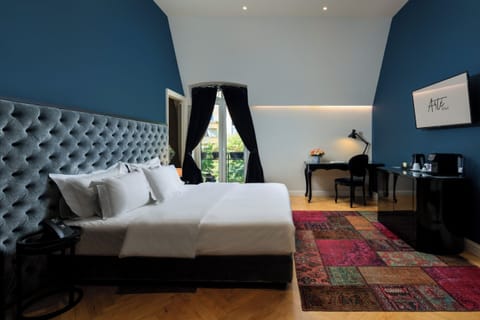 Deluxe Double Room | Frette Italian sheets, premium bedding, memory foam beds, minibar