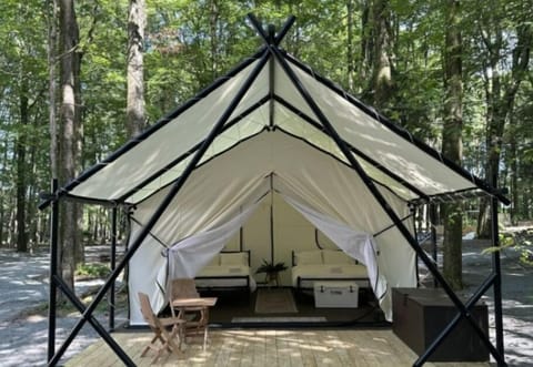 Standard Tent, 2 Queen Beds | Free WiFi, bed sheets