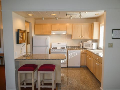 Penthouse Suite Luxury Condo, Full Kitchen, Parking (Not Pet Friendly) | Private kitchen | Fridge, coffee/tea maker