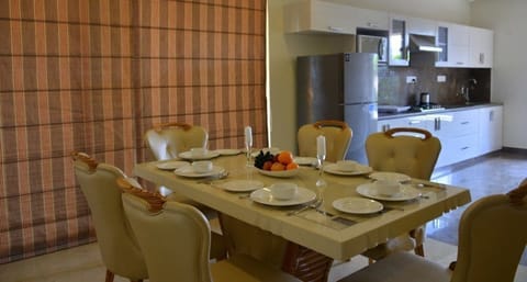 Luxury Apartment, 2 Bedrooms, Kitchen, Sea View | Living area | Flat-screen TV