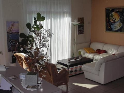 60-cm flat-screen TV with satellite channels