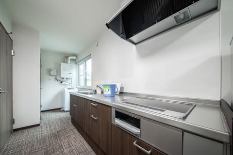 Family Apartment | Private kitchen | Full-size fridge, microwave, stovetop, toaster