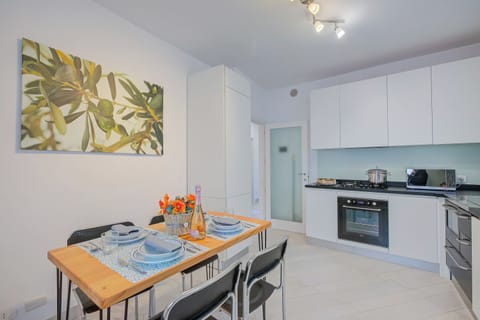 Family Apartment, 1 Bedroom, Mountainside (Casa dei Nonni) | Private kitchen | Fridge, microwave, oven, stovetop