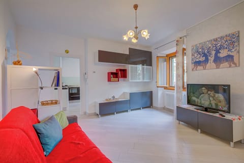 Family Apartment, 1 Bedroom, Mountainside (Casa dei Nonni) | Living room | 21-inch flat-screen TV with cable channels