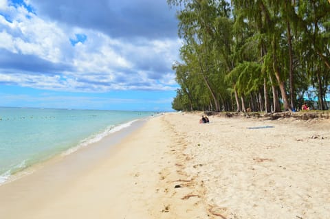 Beach nearby, white sand