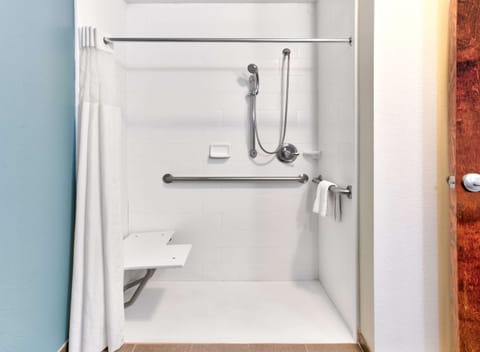 Deluxe Suite, 1 King Bed, Accessible, Non Smoking | Bathroom shower