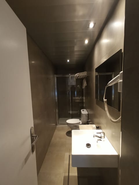 Deluxe Twin Room | Bathroom | Shower, hair dryer, soap, shampoo