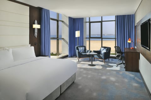 Suite, 1 Bedroom, Sea View | In-room safe, desk, blackout drapes, soundproofing