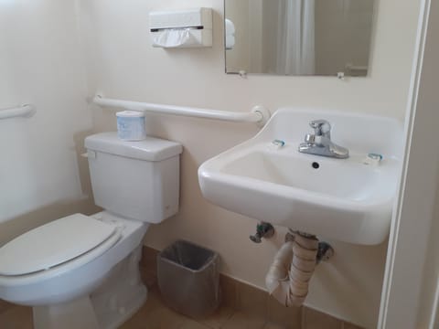 Room, 2 Double Beds, Accessible | Bathroom sink