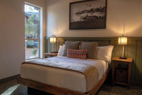 Premium bedding, down comforters, pillowtop beds, in-room safe