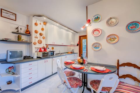 Family Apartment, 2 Bedrooms (Appartamento Villa Margherita City) | Private kitchen | Fridge, microwave, oven, stovetop