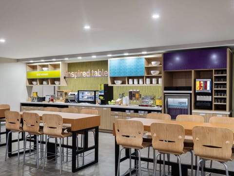 Free daily self-serve breakfast